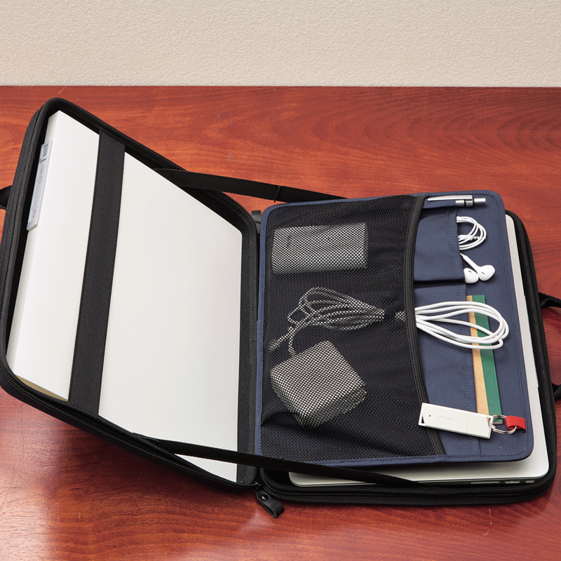 borsa laptop rigida con pannello multi tasche organizzazione professionale ALTNA